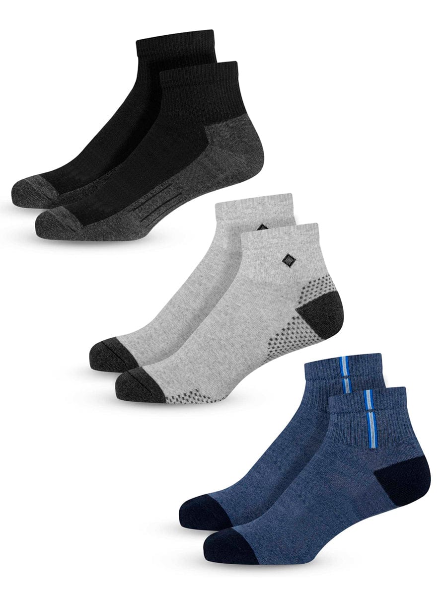 Medias Deportiva Corta Hombre Paq. X 3