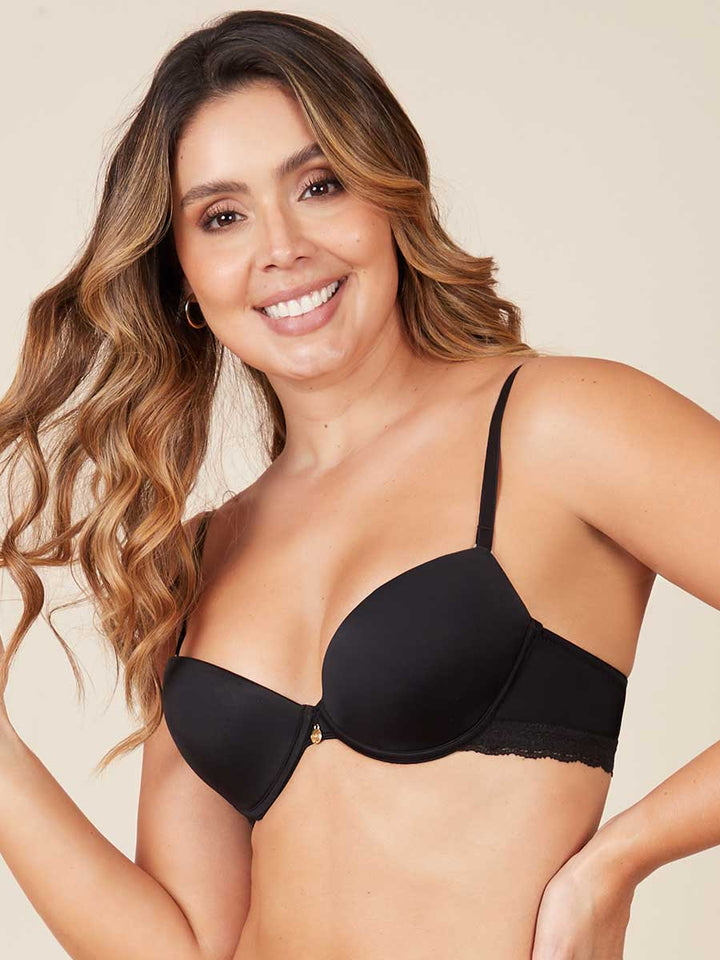 Brasier Media Copa Para Mujer Color Negro