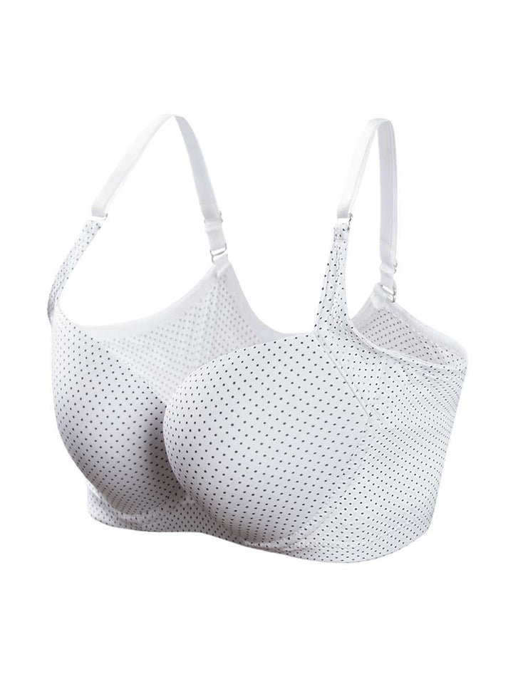 Brasier Estampado Espalda Ancha Color Blanco