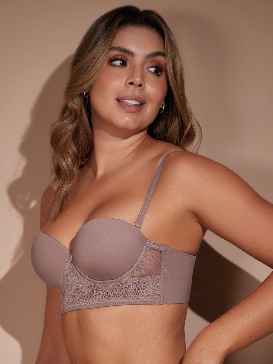 Bra Brasieres De Talle Largo Brasier Coordinable De Peto Largo Con