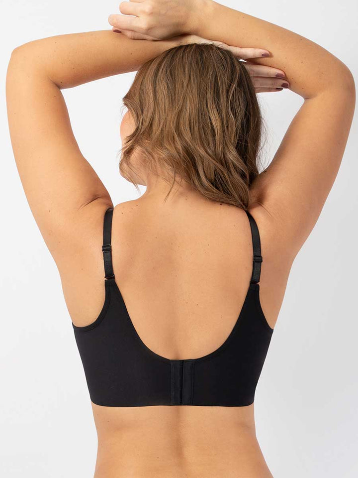 Brasier Escote Profundo Espalda Ancha Negro
