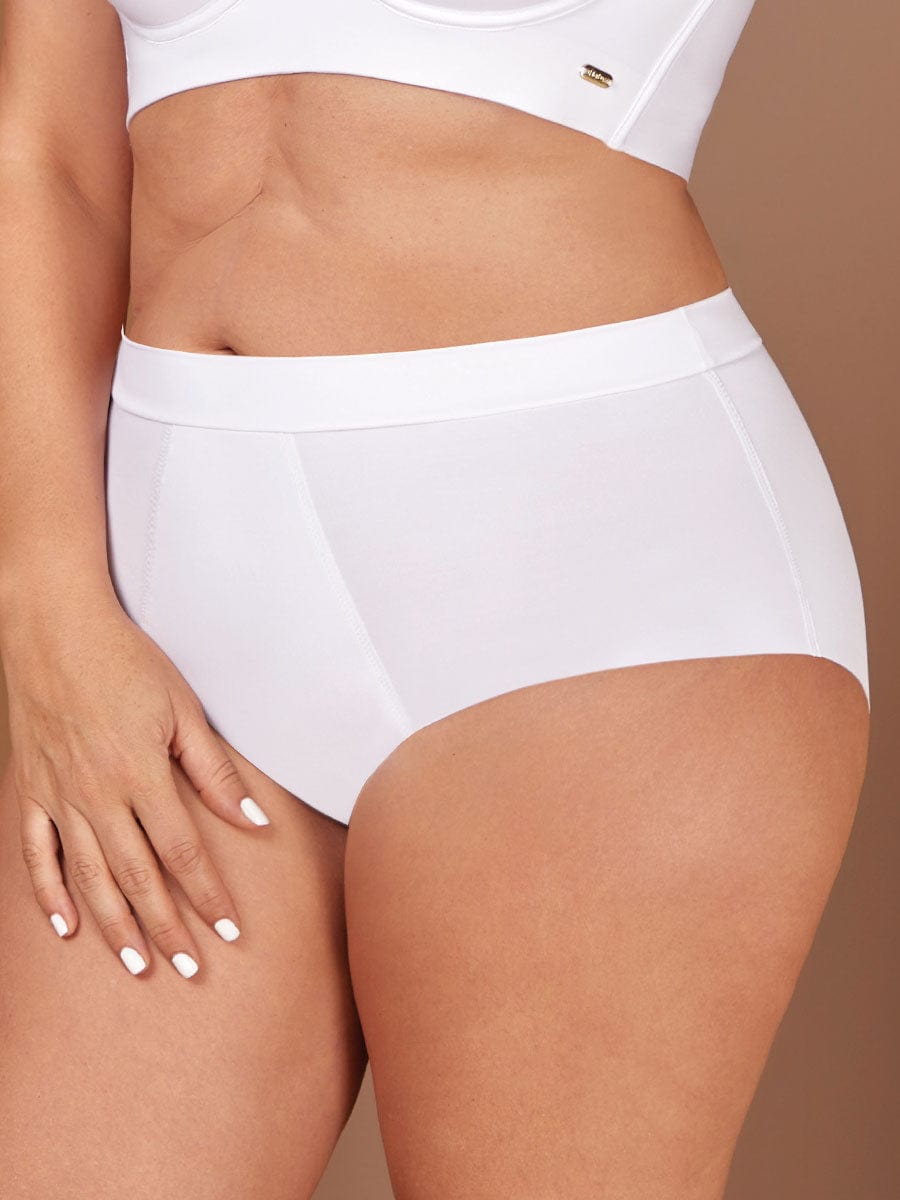 Panty Clásico Invisible con Control de Abdomen Color Blanco