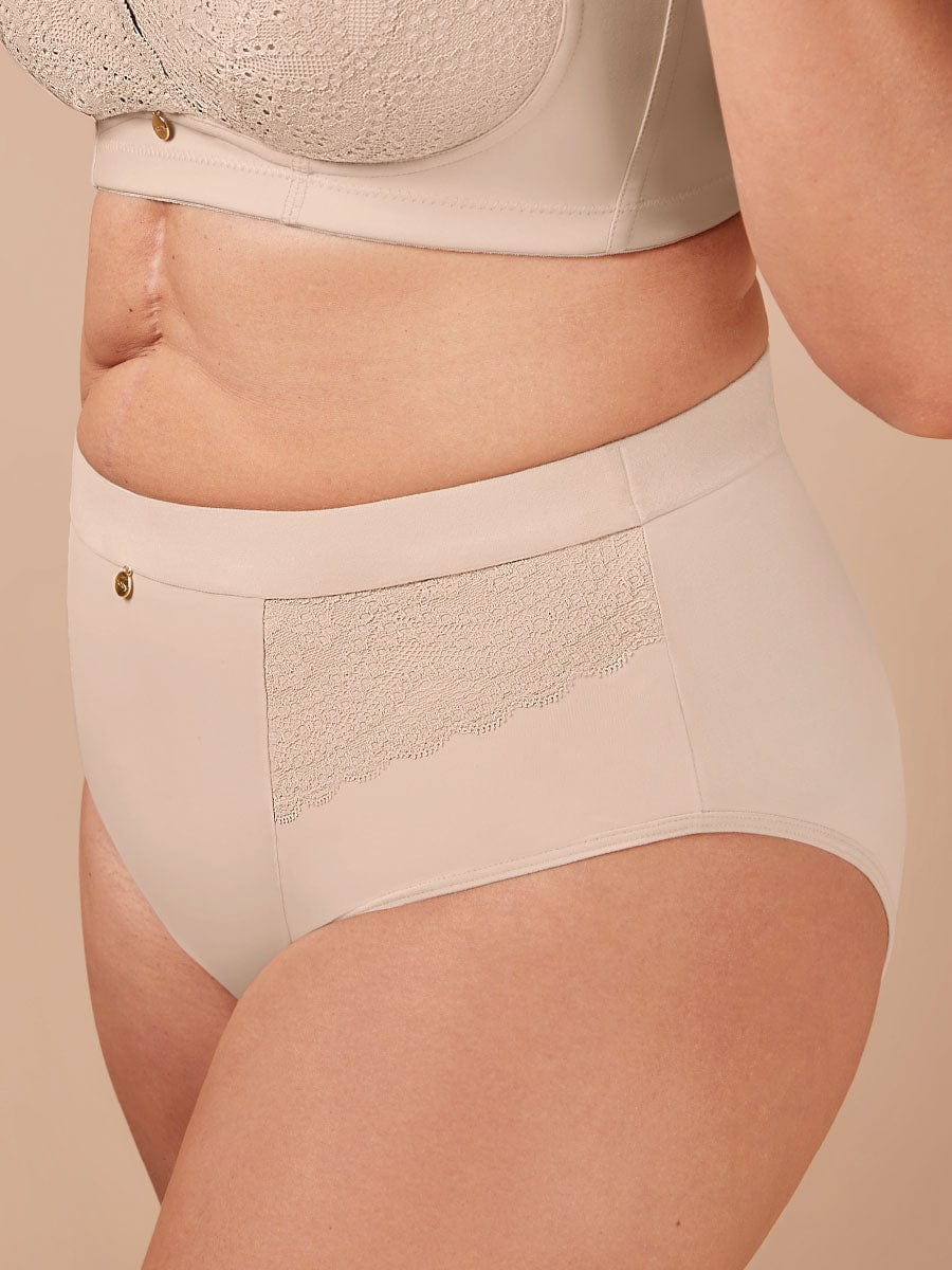 Panty Clásico Para Mujer Alto en Cintura Perla