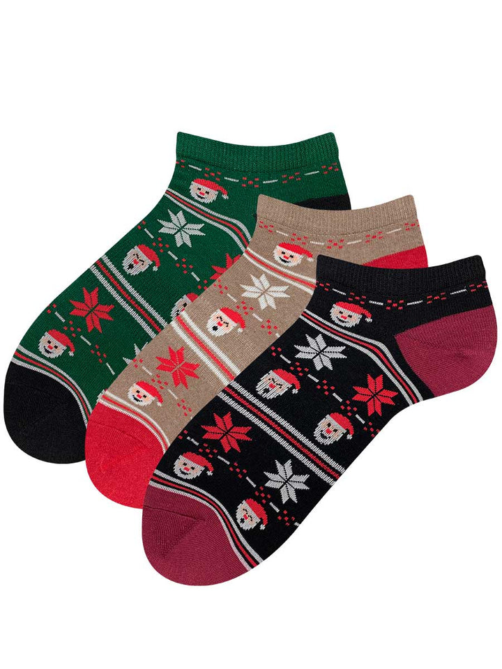 Media Talonera Lisa Navideña Papá Noel Unisex X3