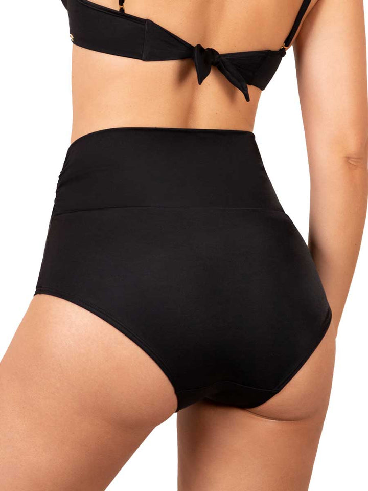 Panty de Baño con Fajón Ancho Color Negro
