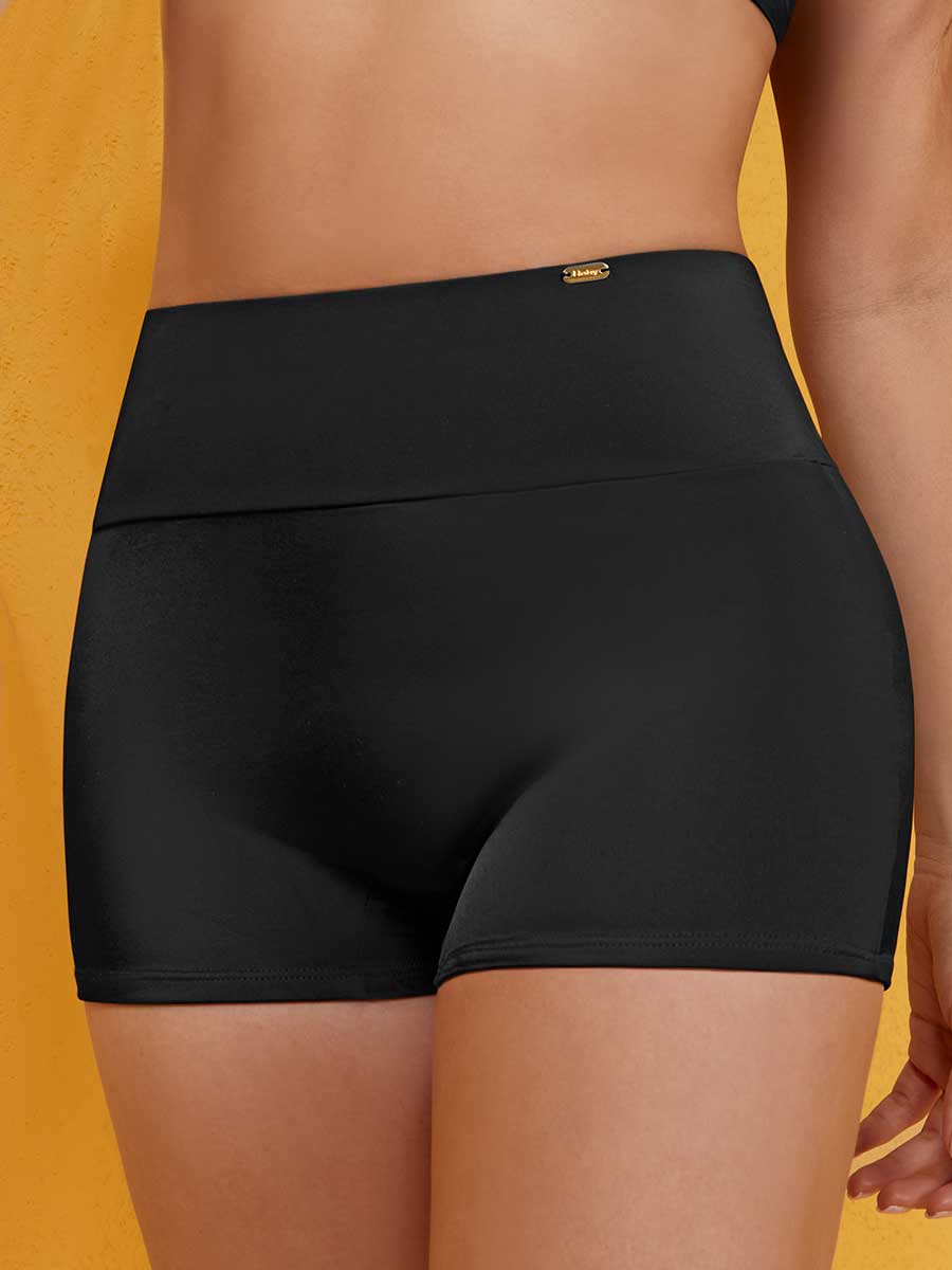 Panty de Baño Tipo Bóxer Negro