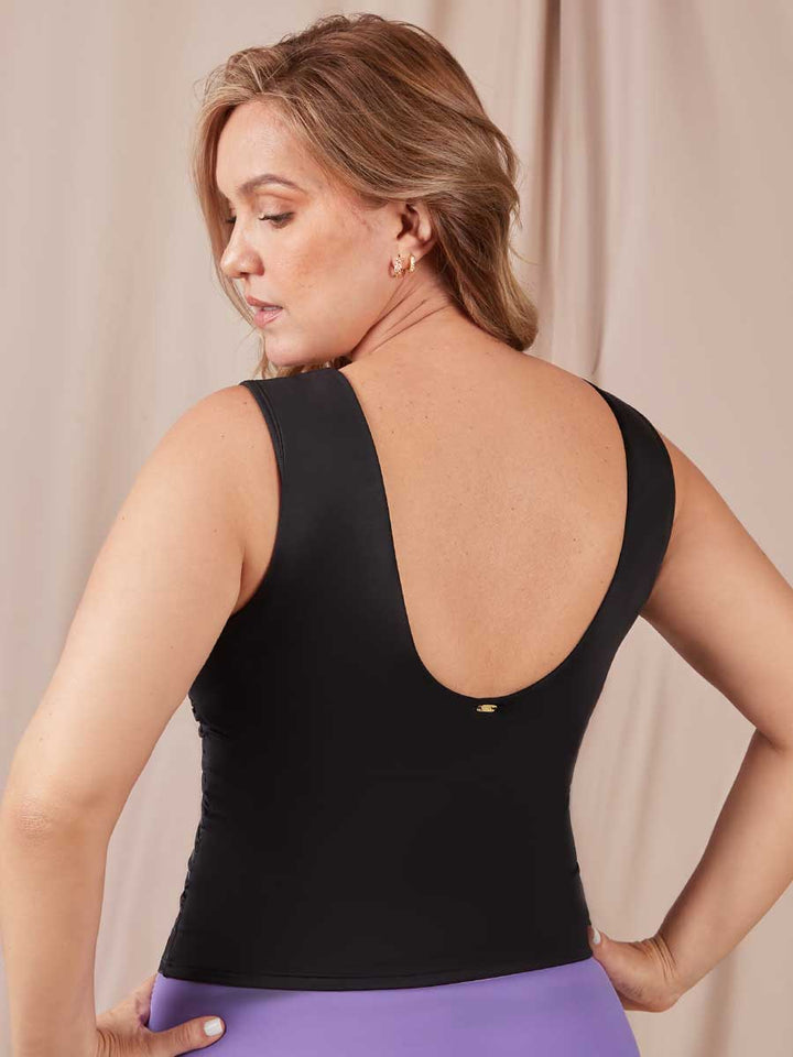 Top de Baño Largo Negro