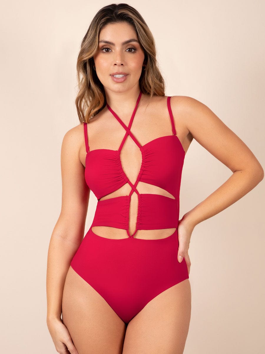 Traje de Baño Entero Cereza