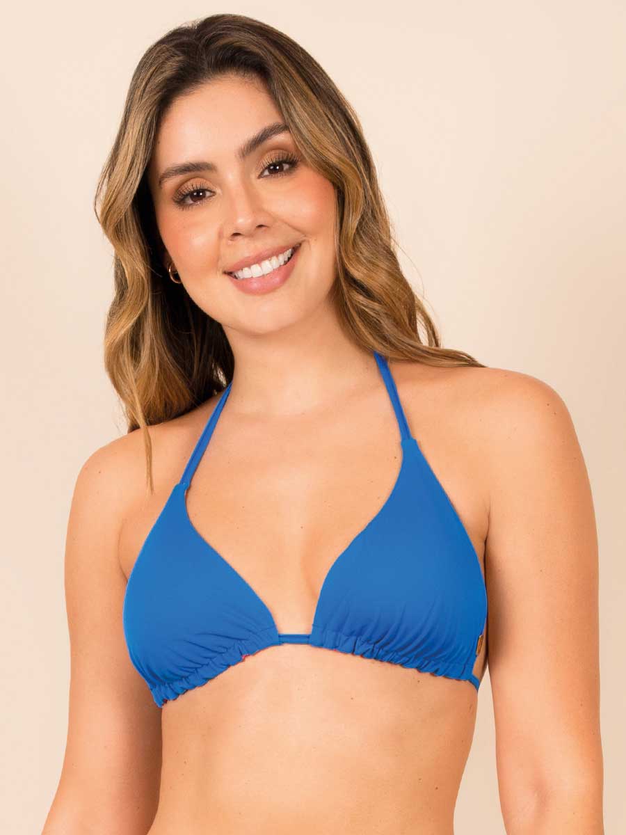 Top de Baño Doble Faz Azul Océano