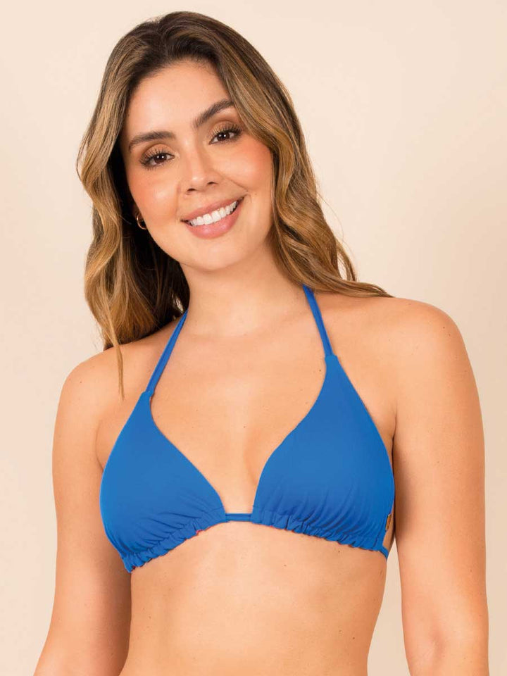 Top de Baño Doble Faz Azul Océano
