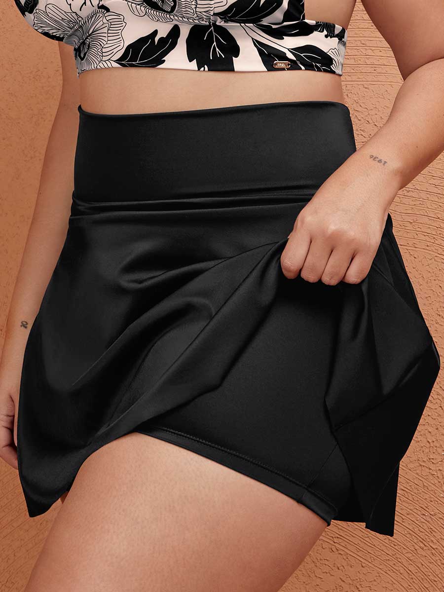 Falda Corta de Baño Multiusos Color Negro