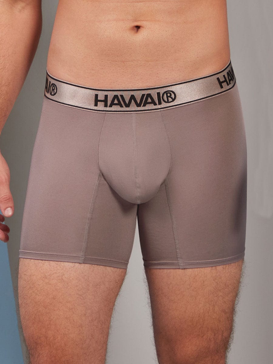 Bóxer Medio en Microfibra Para Hombre Color Marrón Claro