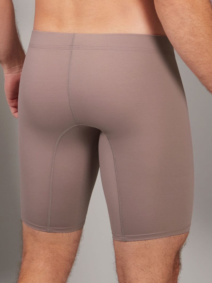 Bóxer Largo Para Hombre con Elástico Recubierto Marrón Claro