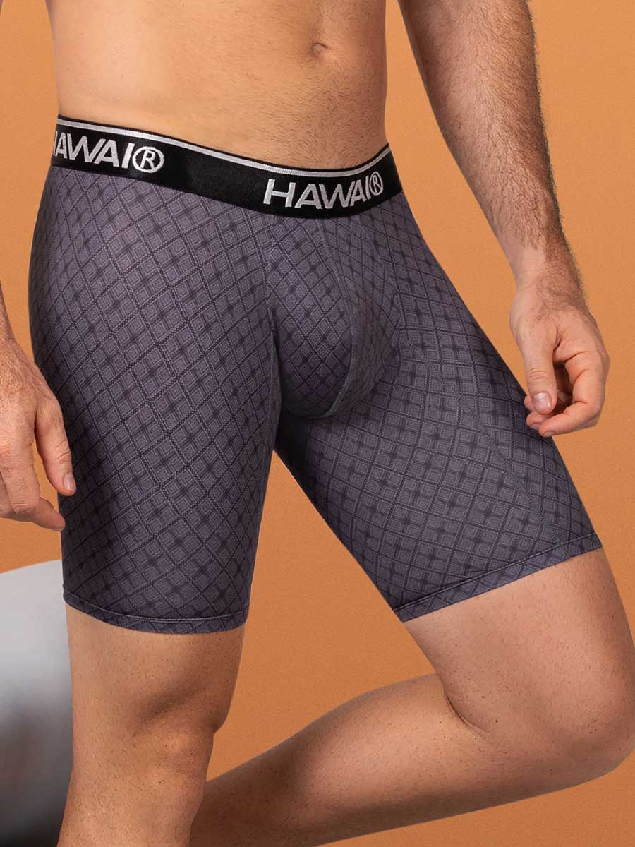 Bóxer Silueta Larga Para Hombre Color Gris