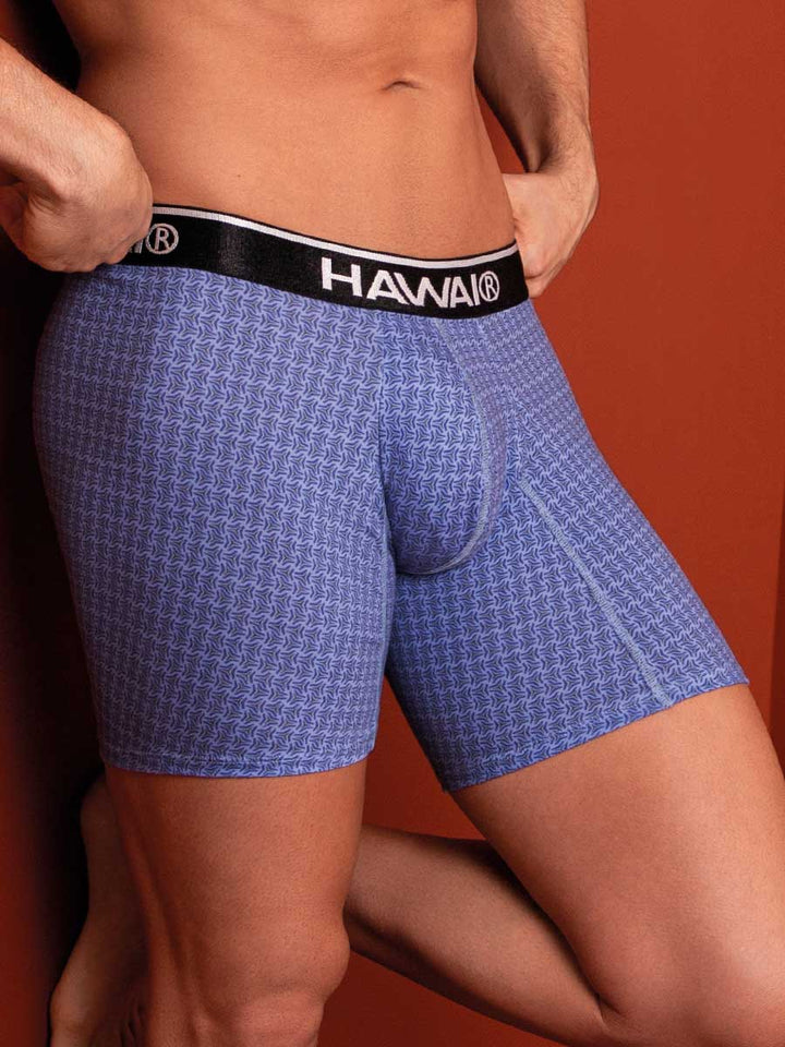 Bóxer Medio Para Hombre Azul
