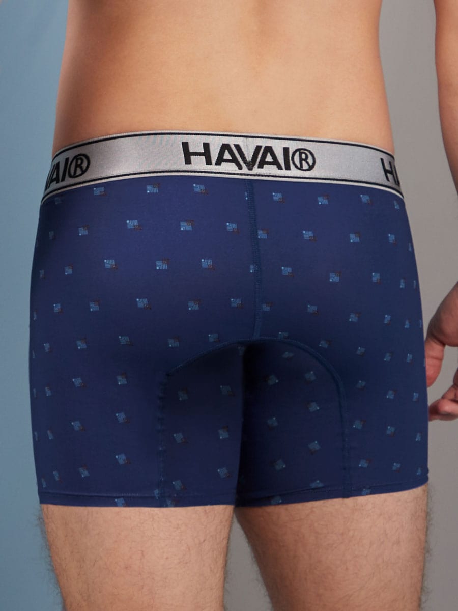 Bóxer Medio Para Hombre Color Azul