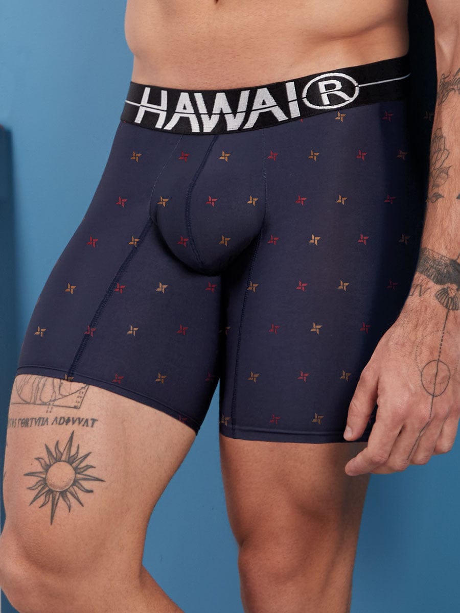 Bóxer Para Hombre Silueta Media Color Azul