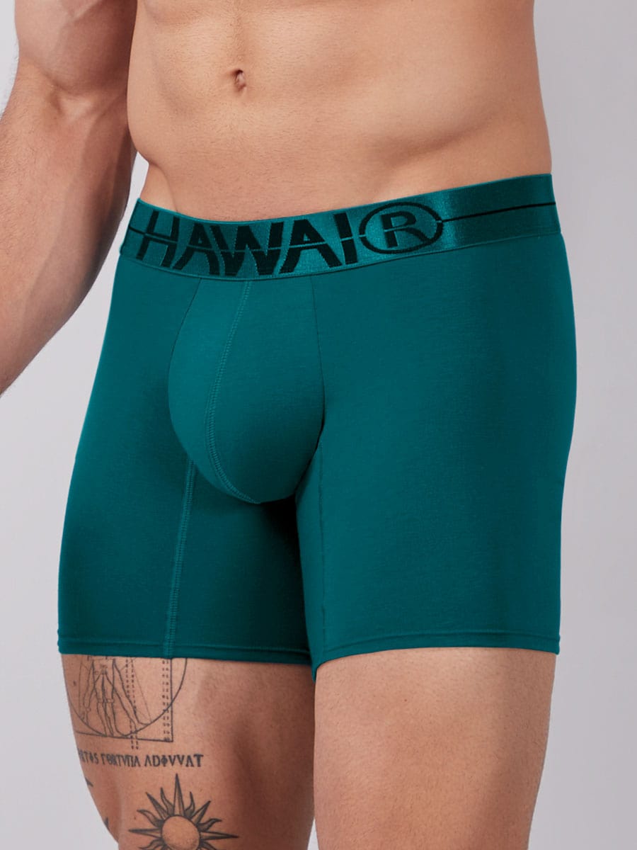Bóxer Básico en Algodón Para Hombre Color Verde Marino