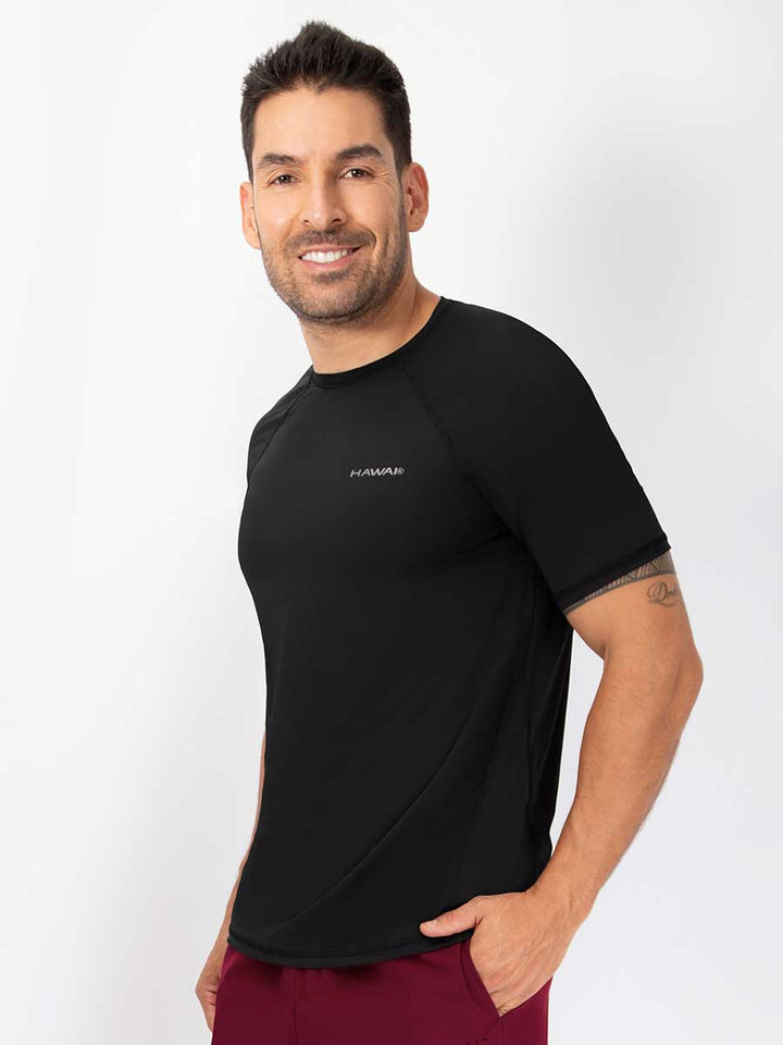 Camiseta Deportiva Manga Corta Negro