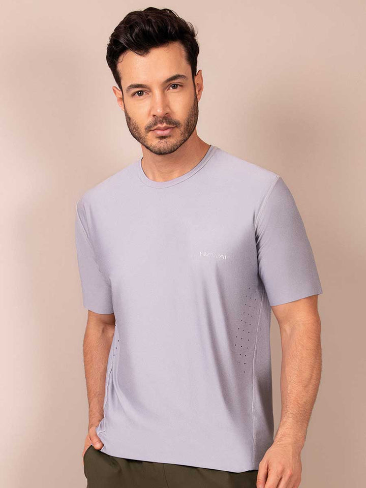 Camiseta Deportiva Manga Corta Gris