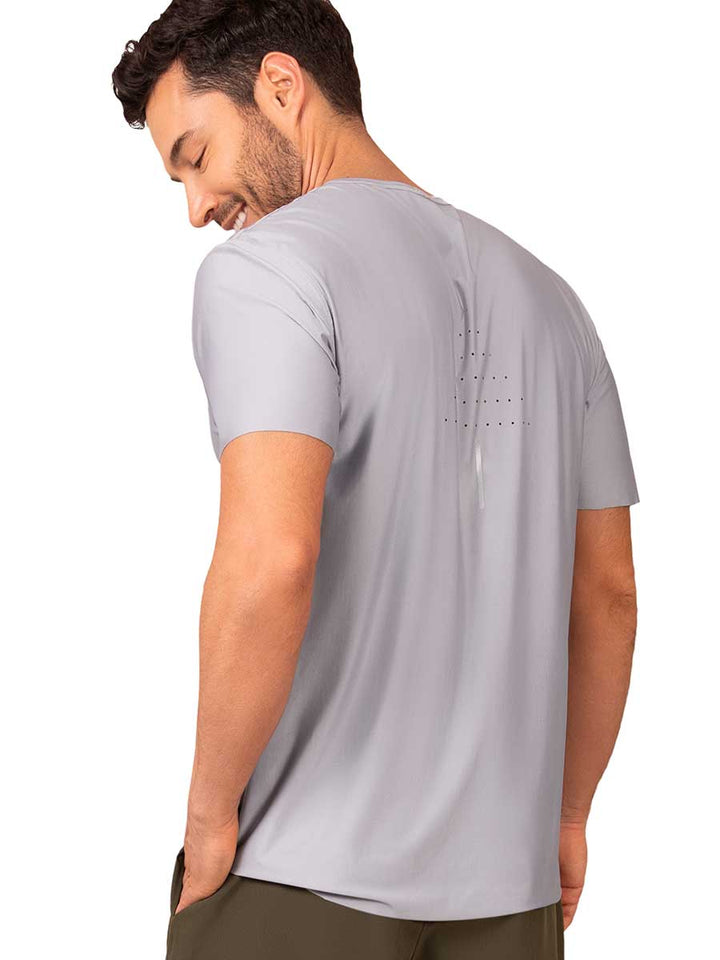 Camiseta Deportiva Manga Corta Gris