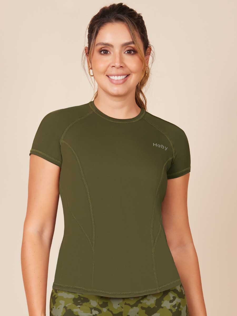 Camiseta Verde Militar – Haby