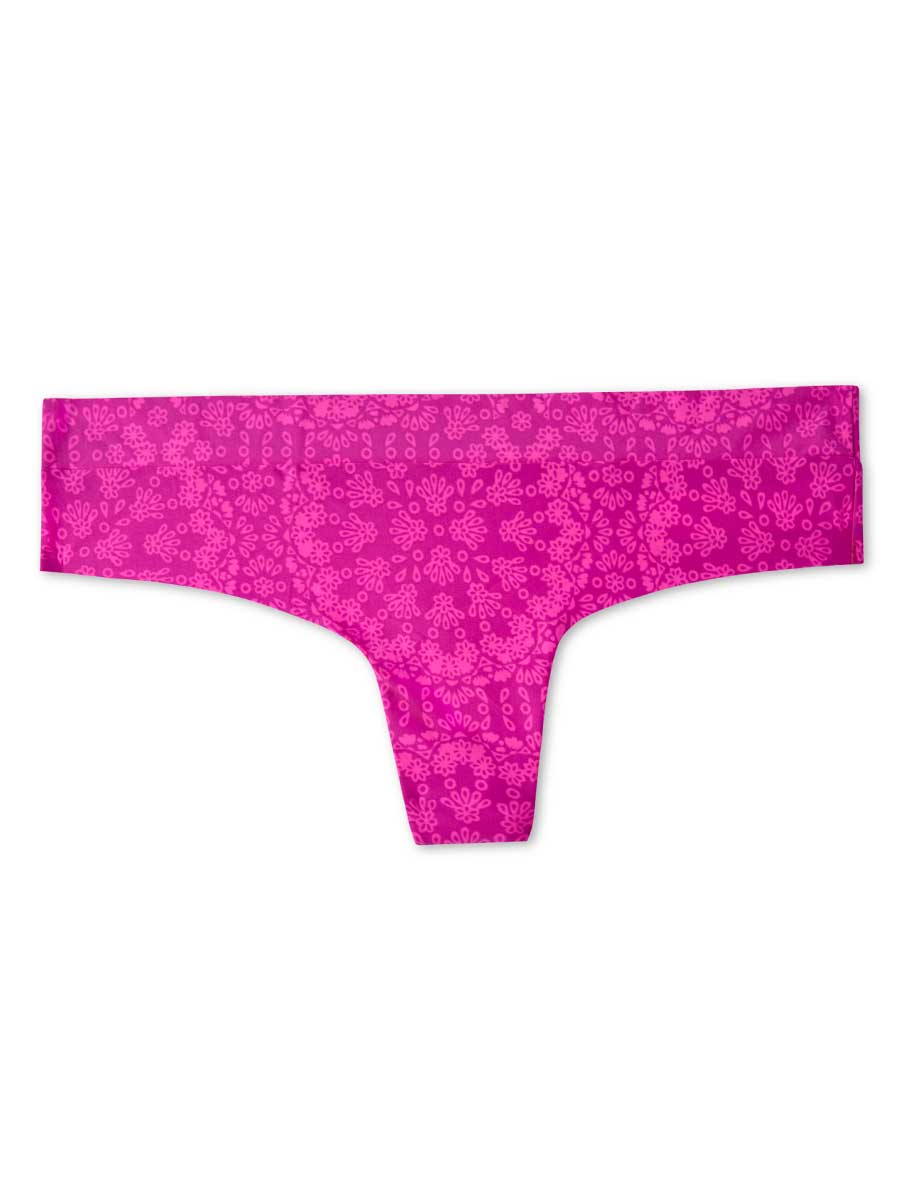 Brasilera Invisible Estampada Color Fucsia