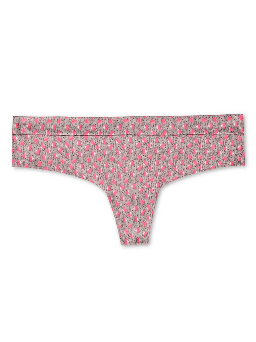 Brasilera Invisible Estampada Color Gris