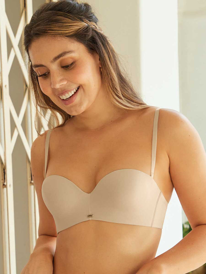 Brasier Monocopa Strapless Perla