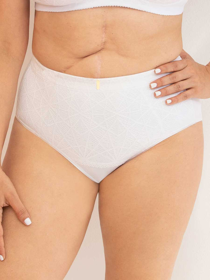 Panty Clásico Levanta Cola Para Mujer Blanco