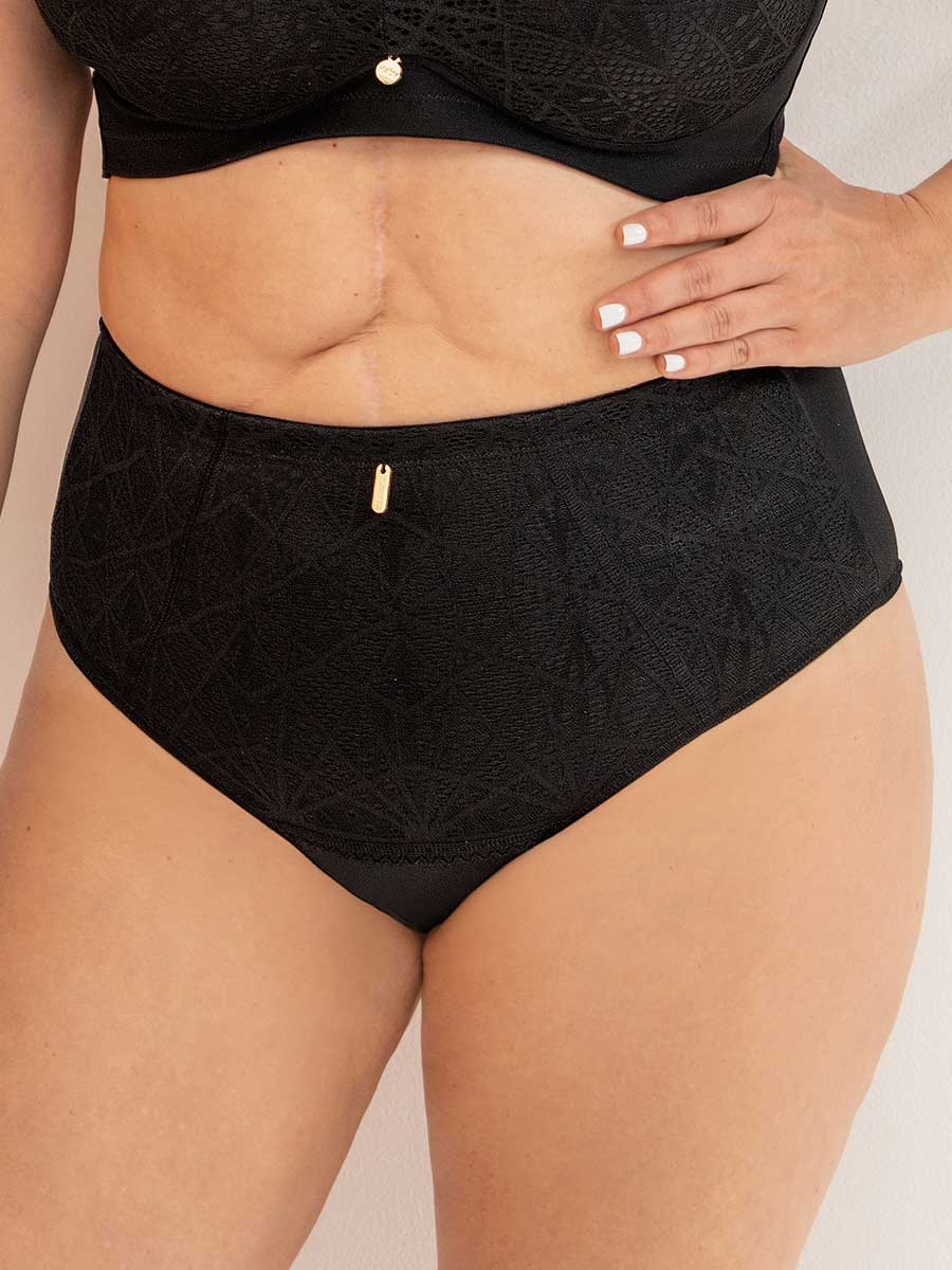 Panty Clásico Levanta Cola Para Mujer Negro