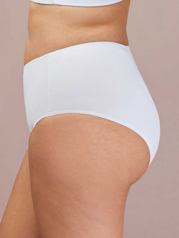 Panty Clásico Para Mujer Color Blanco