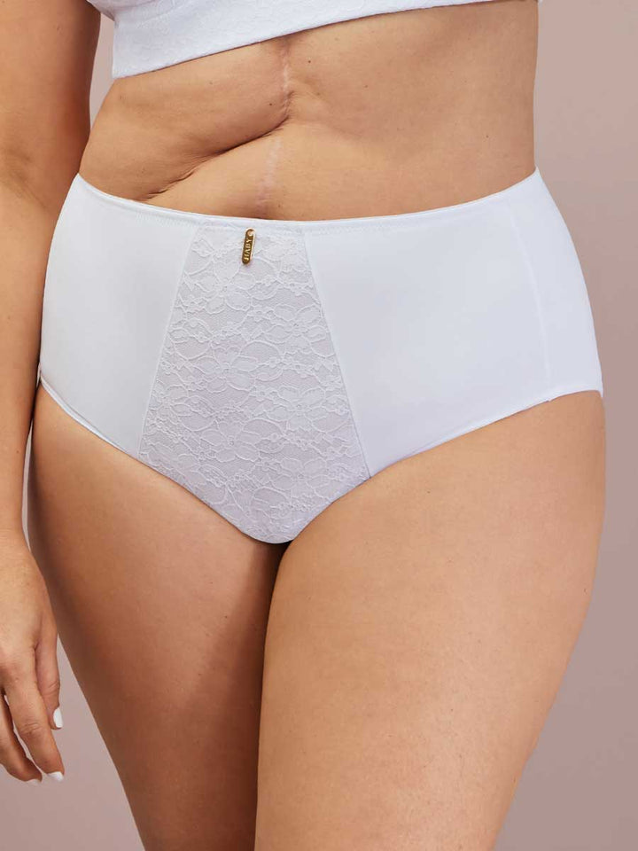 Panty Clásico Para Mujer Color Blanco