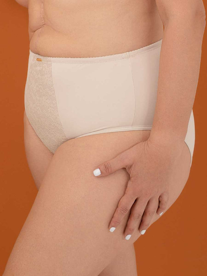 Panty Clásico Para Mujer Color Perla