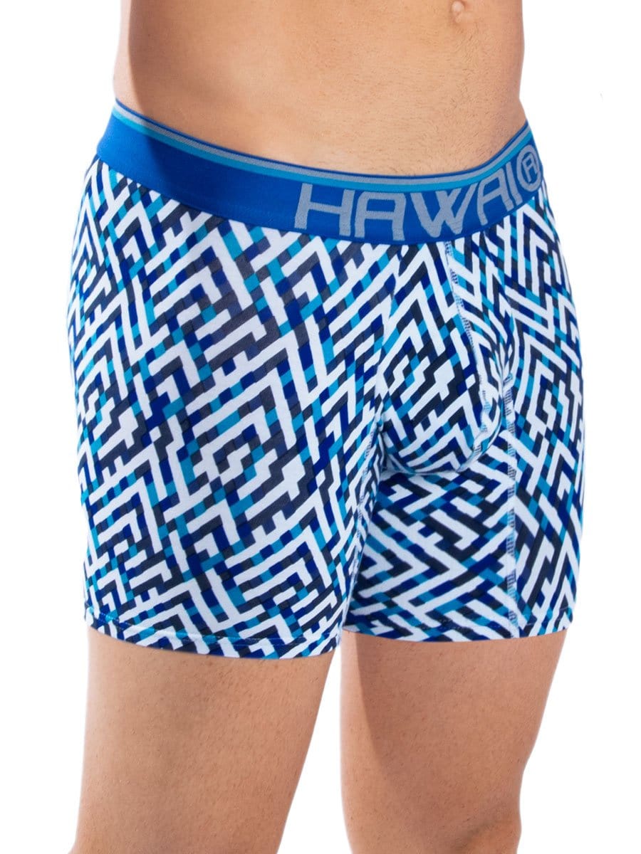 Bóxer Estampado Medio Azul Rey