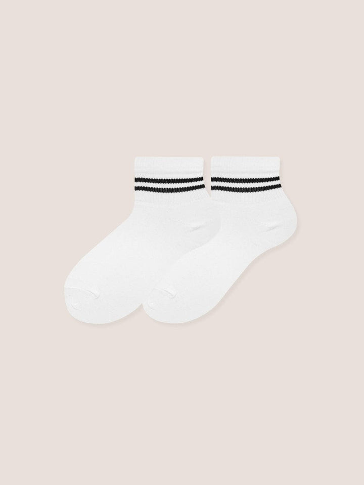 Medias Corta Rayas Unisex Paq. X3