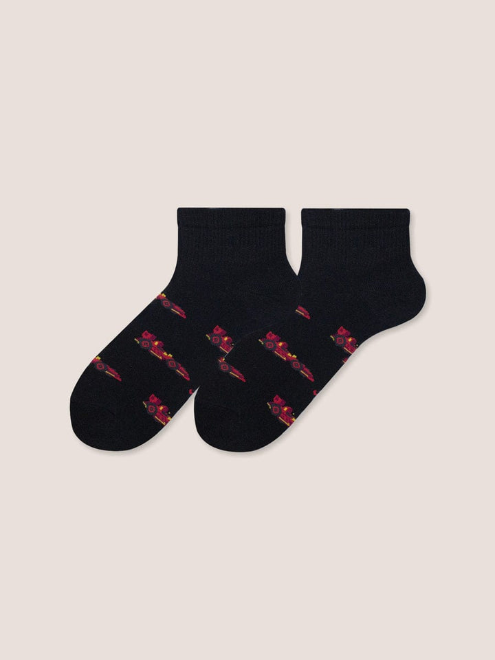 Medias Corta Hombre Estampada Paq. X3