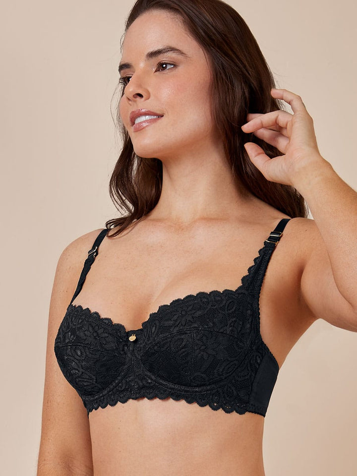 Brasier Clásico Romántico Negro