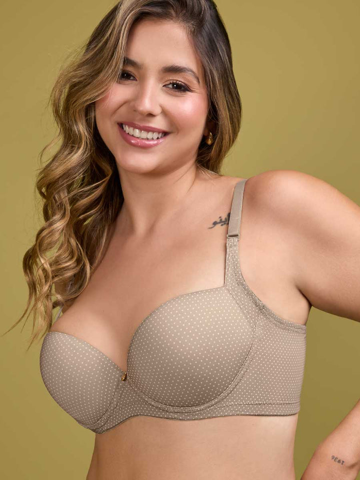 Brasier Estampado Espalda Ancha Color Pistacho Cremoso