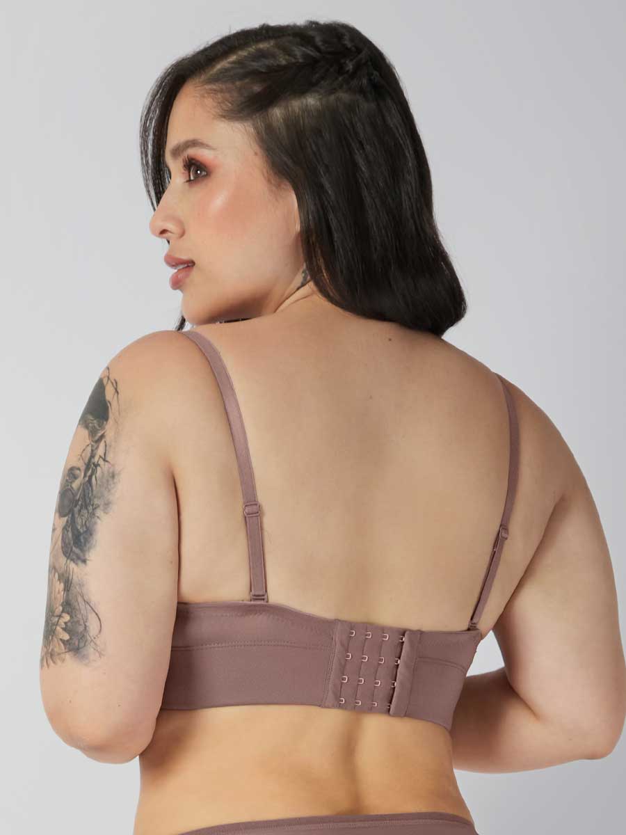 Brasier Strapless Espalda Ancha Cocoa