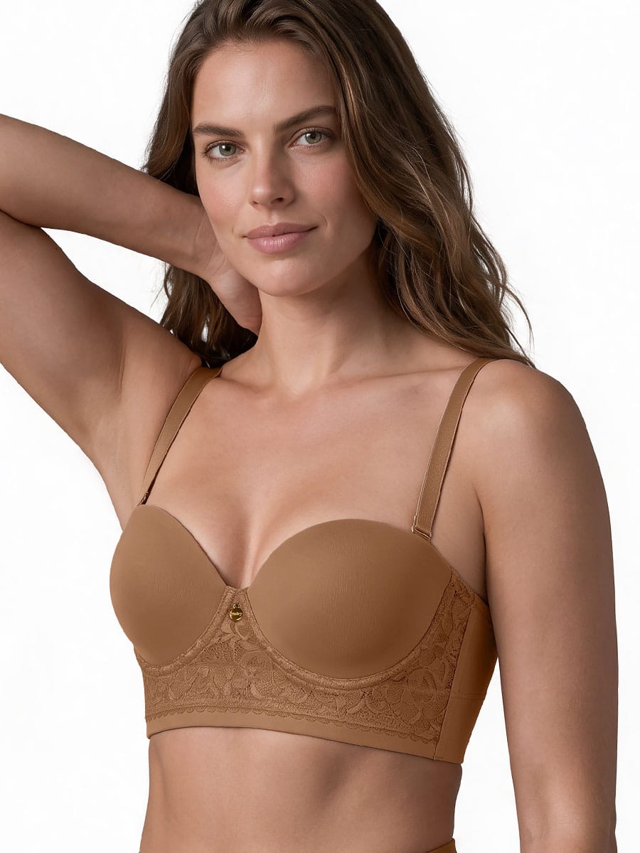 Brasier con Detalle de Encaje Mocca
