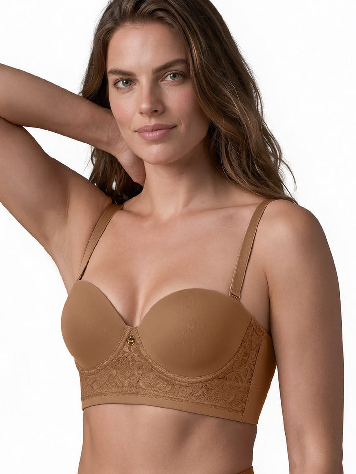 Brasier con Detalle de Encaje Mocca