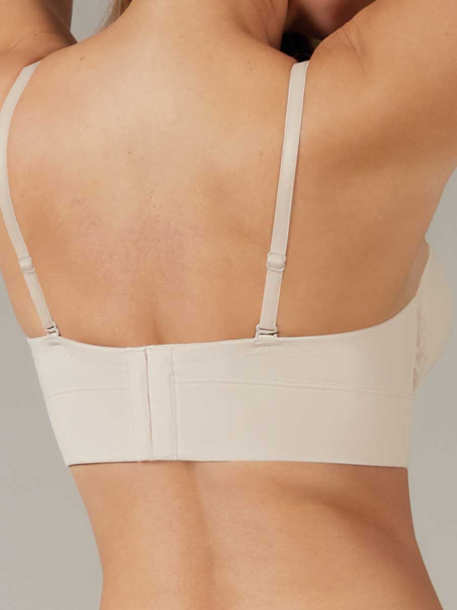 Brasier con Detalle de Encaje Perla