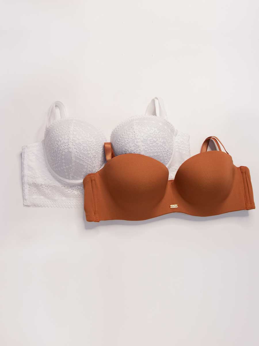 Brasier Strapless Paq. X2