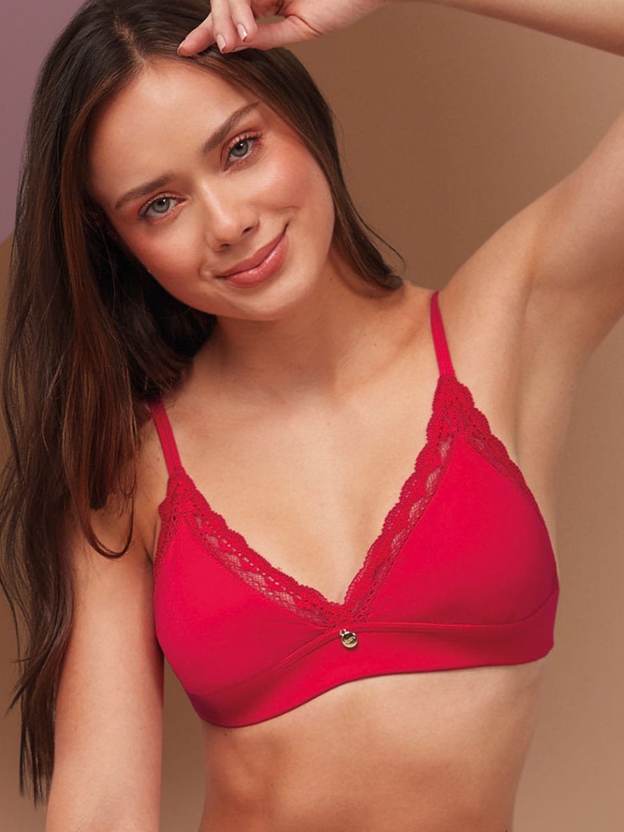 Bralette Triangular Cereza