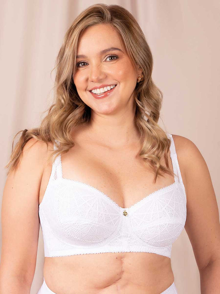 Brasier Clásico Encaje Blanco