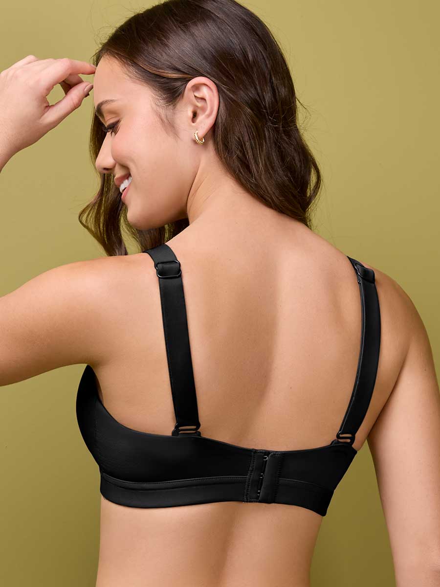 Bralette Triangular con Cargadera Ancha Negro