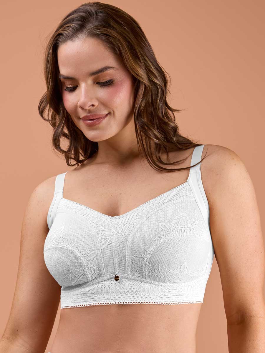 Brasier Clásico Para Mujer Copa Completa Blanco