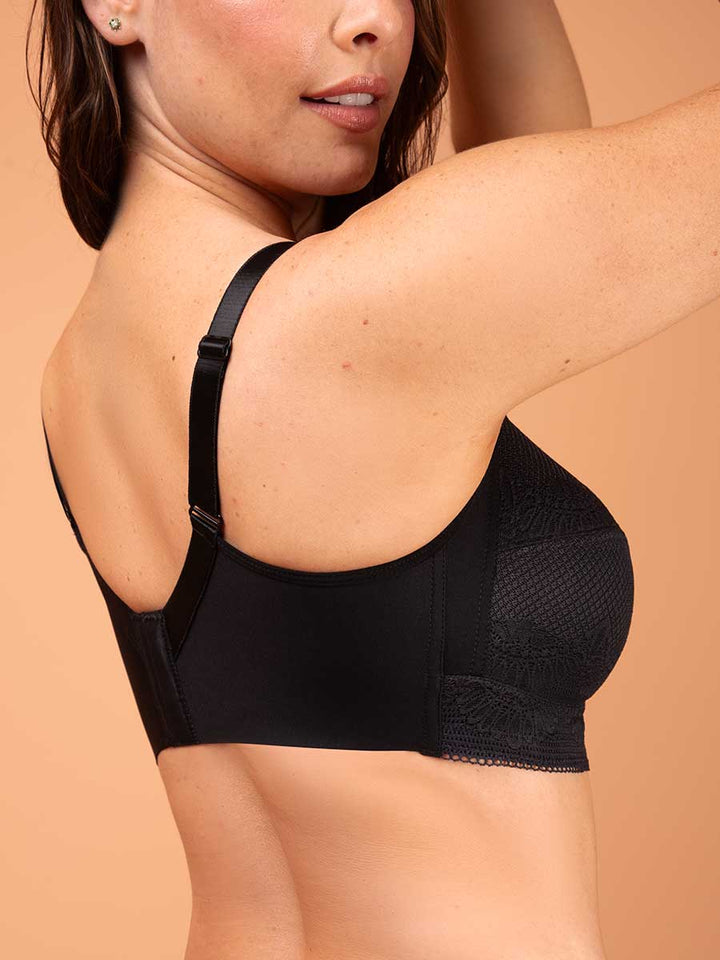 Brasier Clásico Para Mujer Copa Completa Negro