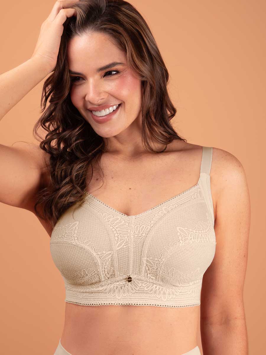 Brasier Clásico Para Mujer Copa Completa Perla